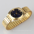 Gold bracelet watch stainless steel band